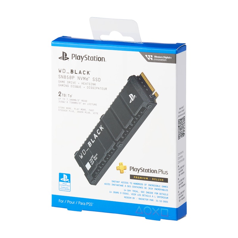 Sandisk Black SN850P NVMe SSD for PS5 Consoles WDBBYV0020BNC-WRSN